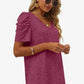 V-Neck Puff Sleeve Tee