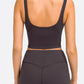 Deep V-Neck Crop Sports Bra in Assorted Colors