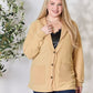 Heimish Full Size Button Up Mustard Yellow Long Sleeve Cardigan