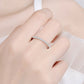 Women's Curious Time 925 Sterling Silver Moissanite Ring