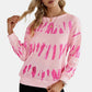 Malibu Dreams Full Size Tie Dye Round  Neck Sweatshirt