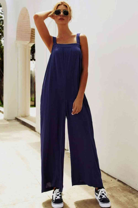 KenyaBay Wide Strap Wide Leg Jumpsuit