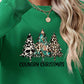 CHRISTMAS THEMED Graphic Round Neck Dropped Shoulder Sweatshirt