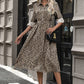 Polka Dot Tied Button Up Dress