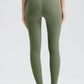 Basic Style High-Stretch Wide Waistband Sport Leggings