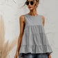 Round Neck Tiered Tank