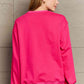 Simply Love SEASONAL Full Size Letter Graphic Round Neck Sweatshirt