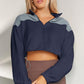 ShaysCoatsnMore Contrast Drawstring Zip Up Jacket