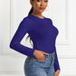 Women's Ava Round Neck Long Sleeve Bodysuit