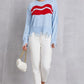 Lip Fringe Round Neck Sweater