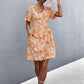 Women's Printed Button down Pocketed Dress