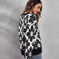 CozyWonders Floral Round Neck Black Long Sleeve Sweater