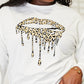 Double Take Graphic Dropped Shoulder Round Neck Sweatshirt