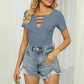 Full Size Twisted V-Neck T-Shirt