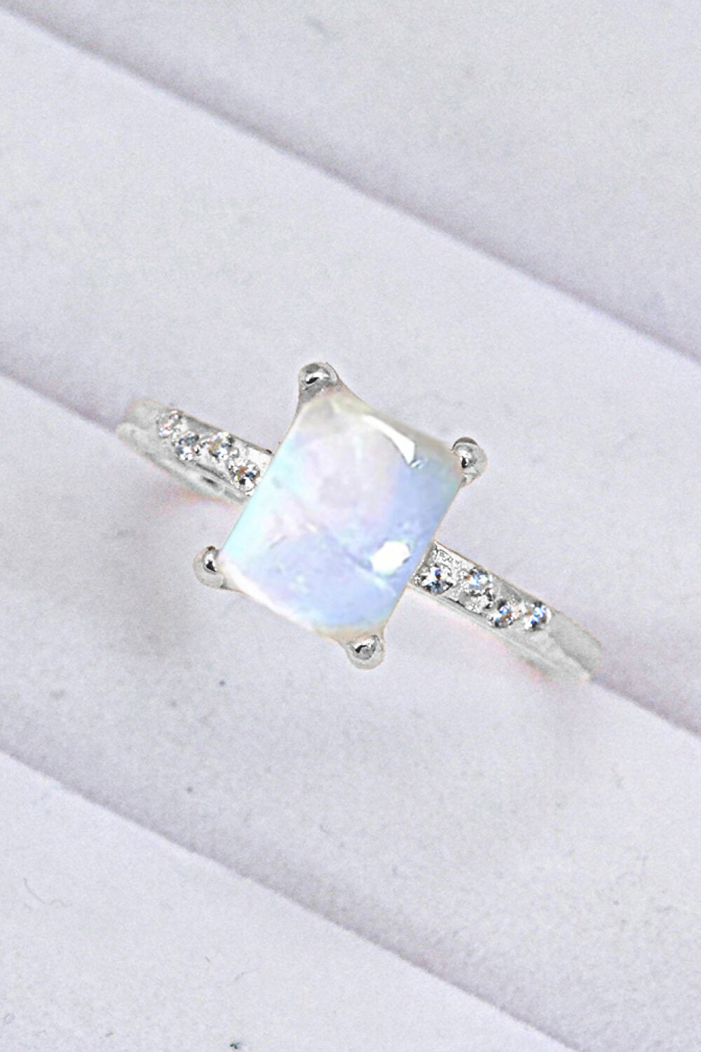 Square Moonstone Ring