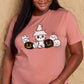 Simply Love Full Size Cat & Pumpkin Graphic Cotton T-Shirt