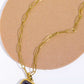 Zircon 18K Gold-Plated Geometrical Shape Pendant Necklace