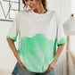 Women's Tie-Dye Round Neck Tee Shirt