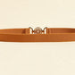 Black or Caramel One Size PU Leather Belt