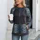 Leopard Raglan Sleeve Hoodie