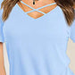 Crisscross Short Sleeve T-Shirt
