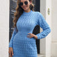LifeDresses Cable-Knit Openwork Sweater Dress