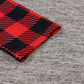 Plaid Half Snap Long Sleeve Hoodie