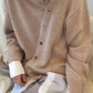 Dropped Shoulder Buttoned Cardigan