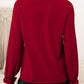 Frill Round Neck Flounce Sleeve Blouse