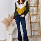 Hailey & Co Full Size Colorblock V-Neck Blouse