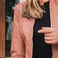 Mock Neck Zip Up Jacket