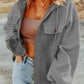 Hannah Full Size Zip-Up Drawstring Hooded Jacket