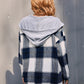 Outer Adventure Plaid Dropped Shoulder Hooded Jacket