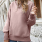 Malibu Dreams Dropped Shoulder Slit Sweatshirt