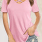 Crisscross Short Sleeve T-Shirt