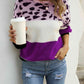 Color Block Round Neck Sweater