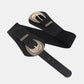Shell Double Buckle Elastic Wide Belt