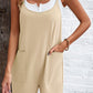 Spaghetti Strap Romper with Pockets
