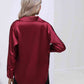 Collared Neck Buttoned Long Sleeve Shirt