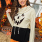 Long Sleeve Jack-O'-Lantern Graphic Sweatshirt