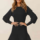 Round Neck Lantern Sleeve Sweater Dress