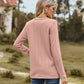 Decorative Button Slit Full Size Long Sleeve T-Shirt