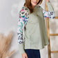 Hailey & Co Full Size Printed Round Neck Blouse