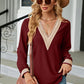 V-Neck Long Sleeve T-Shirt