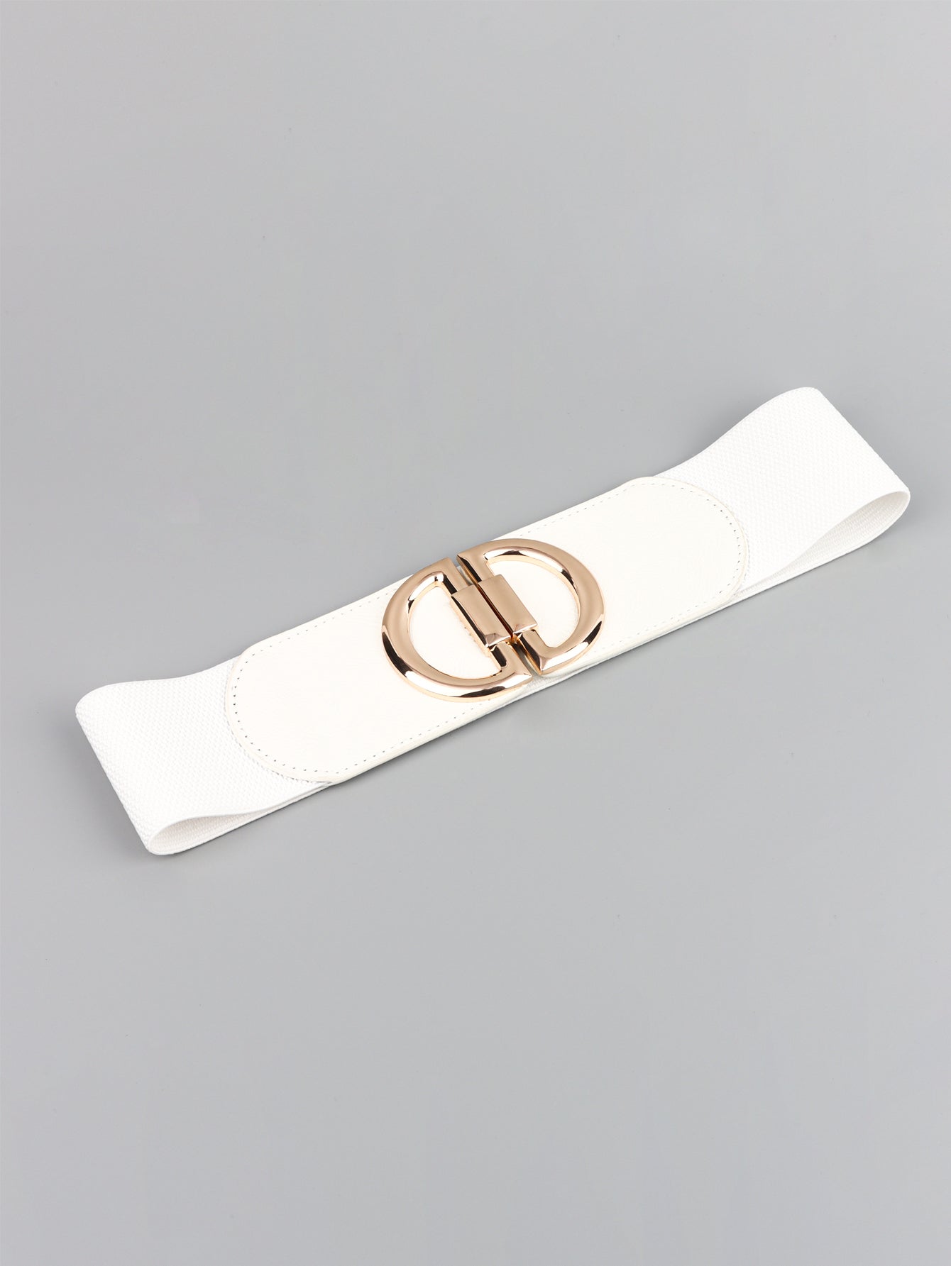 Women's D Buckle Elastic Belt