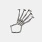 Halloween 2-Pack Skeleton Hand 5-Finger Bracelet and Ring Combo