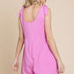 Culture Code Full Size Shoulder Knot Baggy Romper