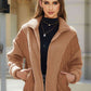 Full Size Zip-Up Collared Neck Jacket