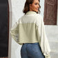 Color Block Crop Jacket with Pockets