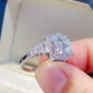 2 Carat Moissanite 925 Sterling Silver Ring
